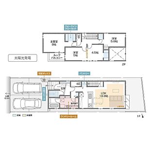 LD吹き抜け・庭付プラン 