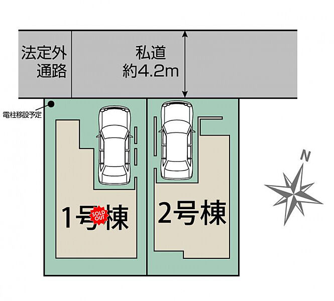 志木市中宗岡4丁目2棟　区画図