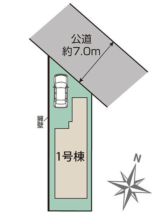 足立区佐野2丁目1棟 区画図