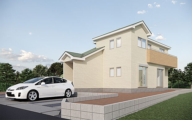 完成予想図:外観(1号棟)