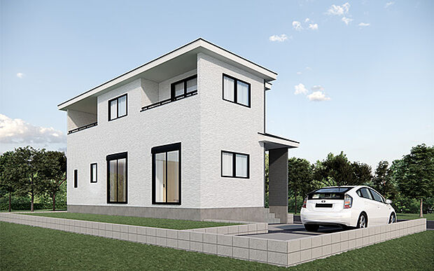 完成予想図:外観(1号棟)