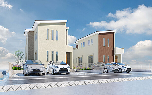 完成予想図：外観（5・6号棟）