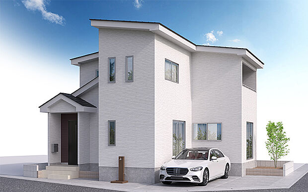 完成予想図：外観（1号棟）