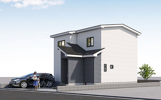 完成予想図:外観(2号棟)