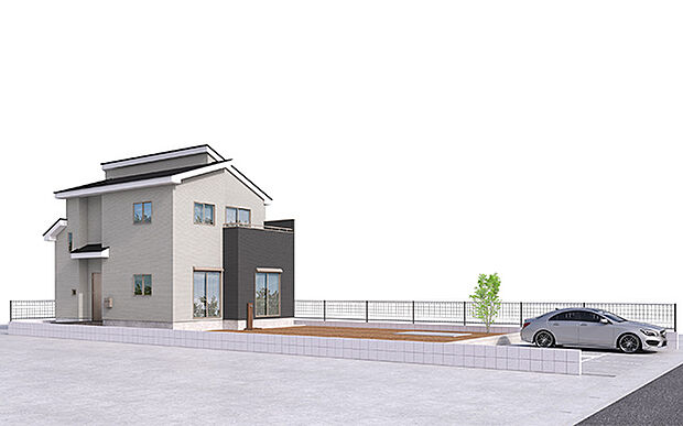 完成予想図:外観(2号棟)