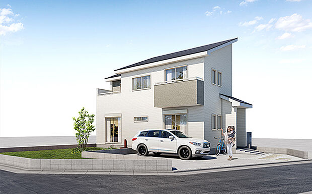 完成予想図：外観（1号棟）