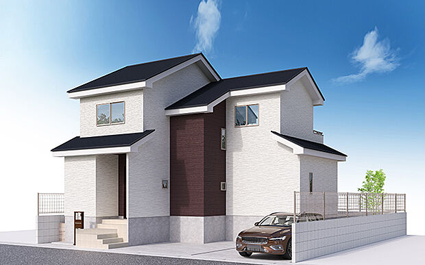 完成予想図:外観(1号棟)