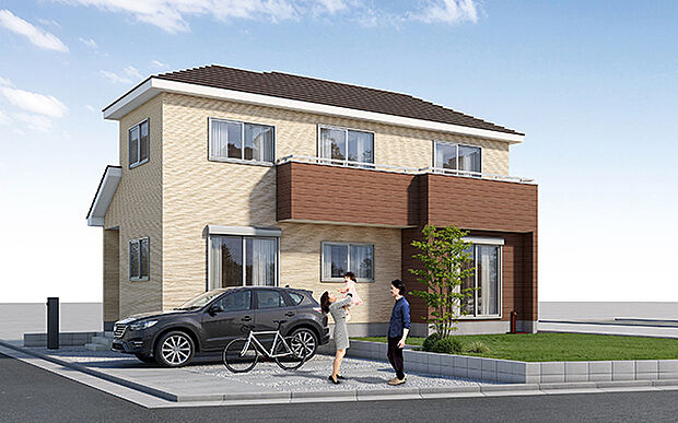 完成予想図：外観（2号棟）