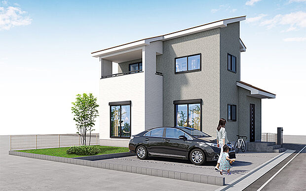 完成予想図:外観(2号棟)