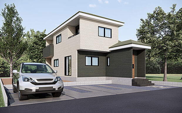 完成予想図:外観(2号棟)