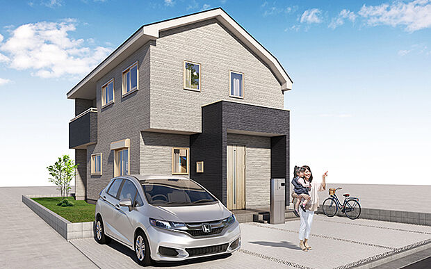 完成予想図:外観(2号棟)