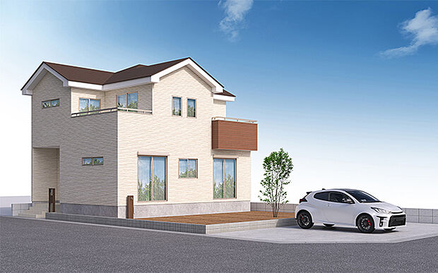 完成予想図:外観(1号棟)