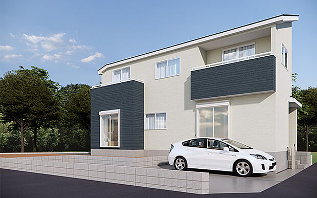 完成予想図:外観(1号棟)