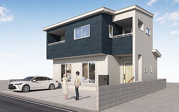 完成予想図:外観(2号棟)