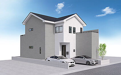 完成予想図：外観（3号棟）