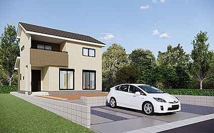 完成予想図：外観（2号棟）