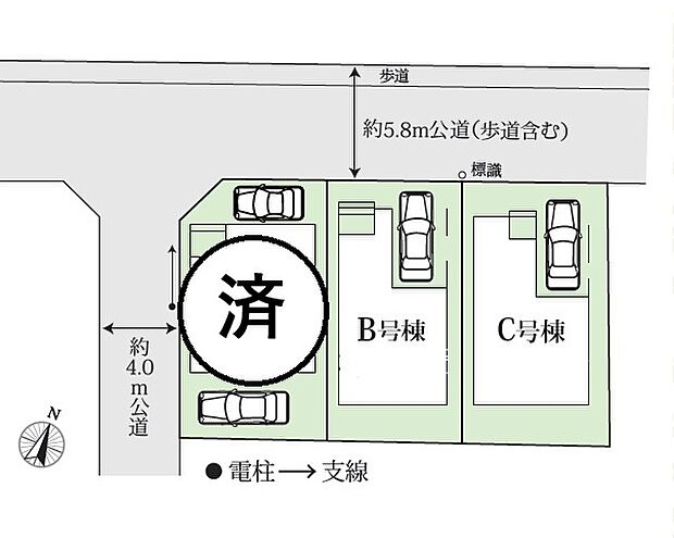 【3SLDK】全棟綺麗な区画です。はやくも残り2区画となりました。