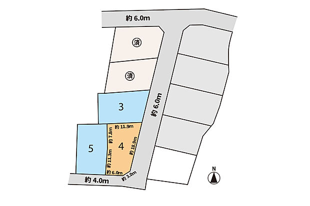 【田原北荒井II】区画図