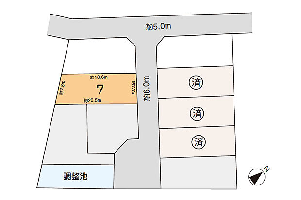 【【豊田朝日町5丁目】】区画図