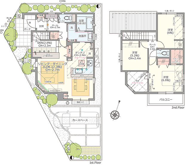 【1号棟】3LDK+DEN+土間収納+ウォークインクロゼット