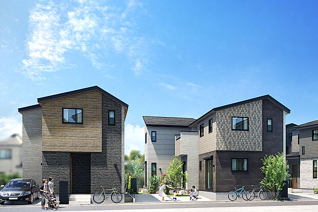 【時間の流れと共に価値が増す暮らし】
土地の形状がもたらす光の変化や時間によって変わる空間の美しさを表現した住まい。個性に寄り添うプランニングを採り入れた全5邸の街が誕生します。