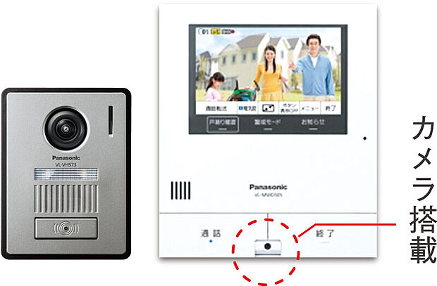 【【外でもドアホン】】外出先でもスマホで来客対応ができるだけでなく、モニター親にカメラが搭載されているので 外出先のスマホとピデオ通話が可能。家族間の連絡にも便利です。