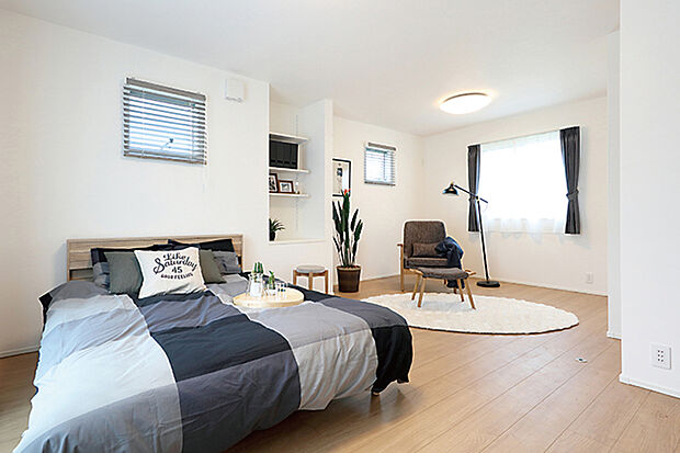 【【2階4部屋】】2階に4部屋備えることで、家族それぞれのプライベートな空間を確保。家族共有のライブラリーやギャラリースペースとするなど、多彩な使い方も可能です。※号棟により採用状況が異なります。※画像はイメージです。