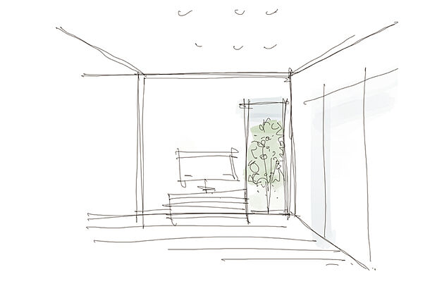 【【リビング窓から見える緑の借景】】憩いの場所であるリビングの窓から外の緑を眺めることができて、心を和ませてくれます。※イラストはイメージです。※号棟により採用状況が異なります。