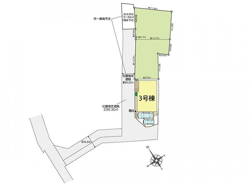 茅ヶ崎市高田1丁目1棟 区画図