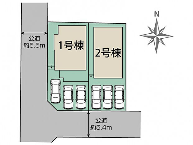 小田原市小竹2棟 区画図