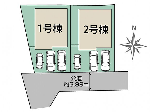 茅ヶ崎市南湖4丁目2棟 区画図