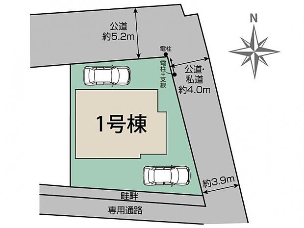 小田原市扇町1丁目1棟 区画図
