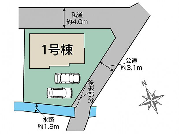 日野市新井1丁目1棟 区画図