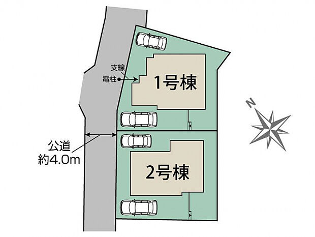 八王子市寺田町2棟 区画図