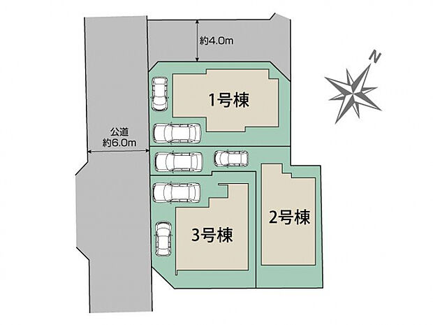  羽村市栄町2丁目3棟 区画図