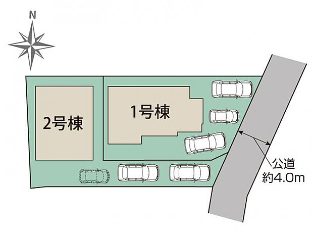 日野市大坂上2丁目2棟 区画図