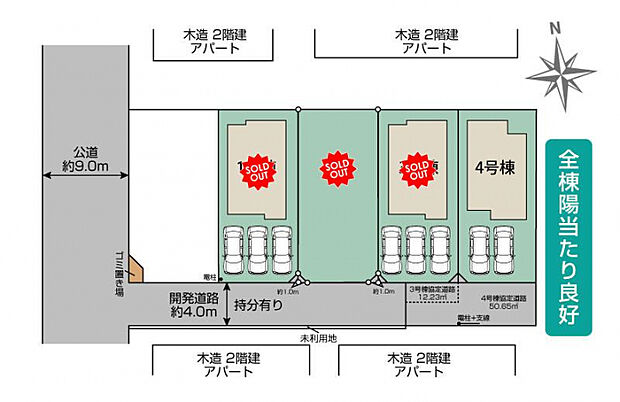 白岡市新白岡8丁目 区画図