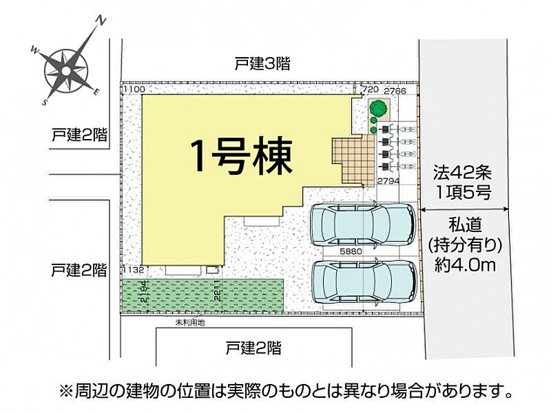 入間市東町5丁目1棟 区画図