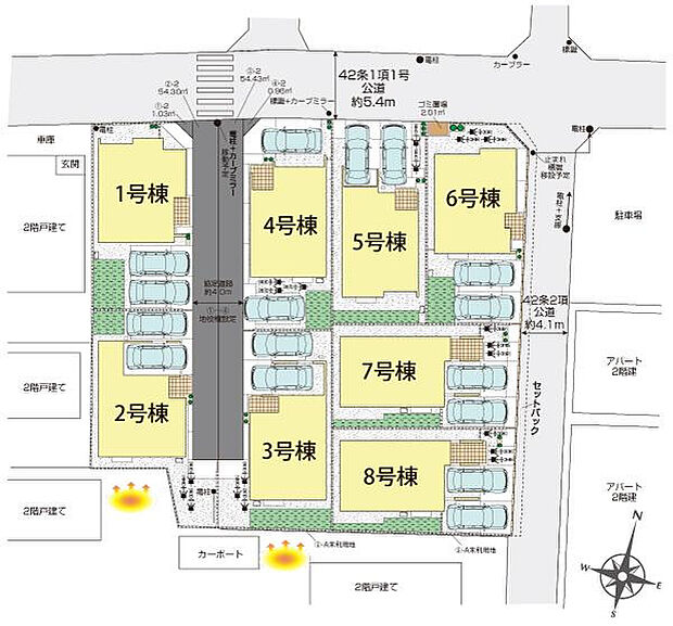 所沢市小手指元町2丁目8棟 区画図