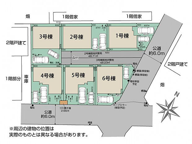 ふじみ野市川崎2丁目6棟 区画図