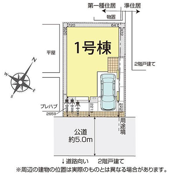 桶川市東2丁目3期1棟 区画図