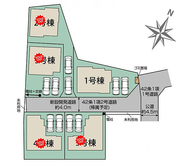 上尾市久保5棟 区画図