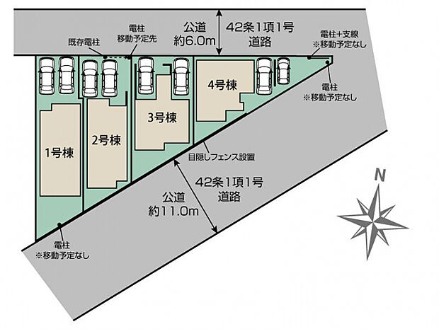 川越市仙波町3丁目3期4棟 区画図