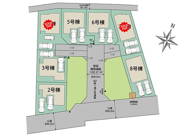 川口市石神9棟 区画図