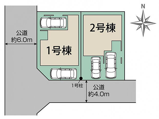 川越市並木2棟 区画図