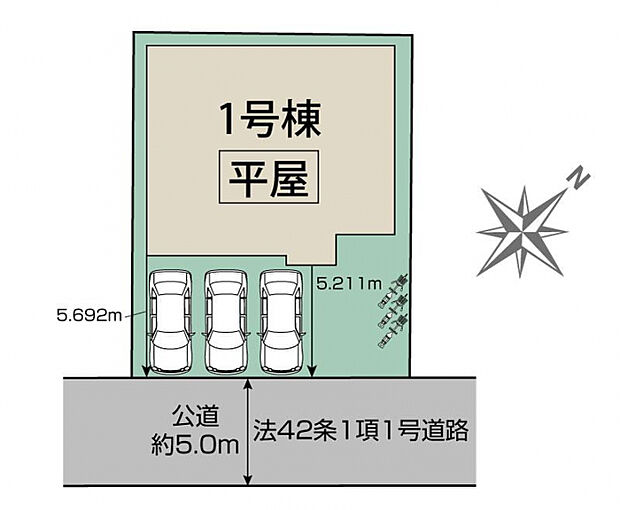川越市日東町1棟 区画図