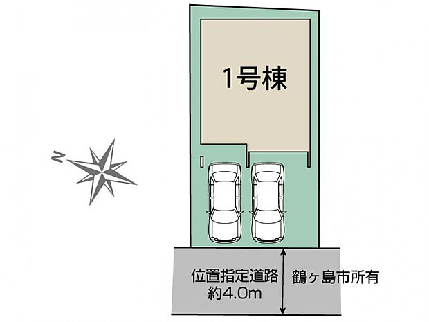 鶴ヶ島市藤金7期1棟 区画図