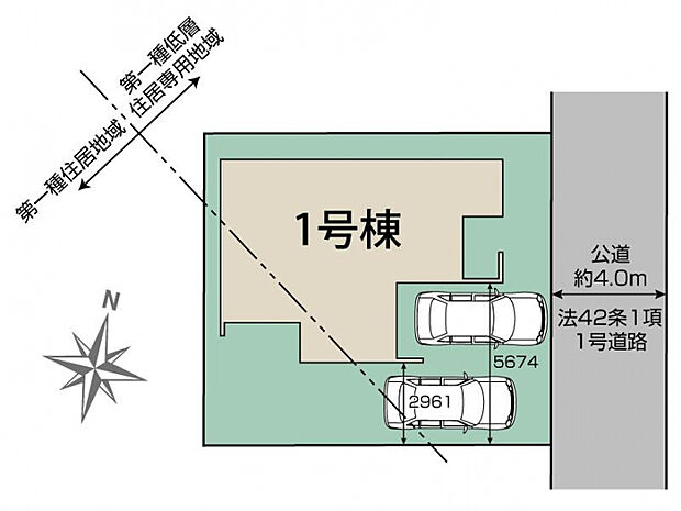 川越市吉田4期1棟 区画図