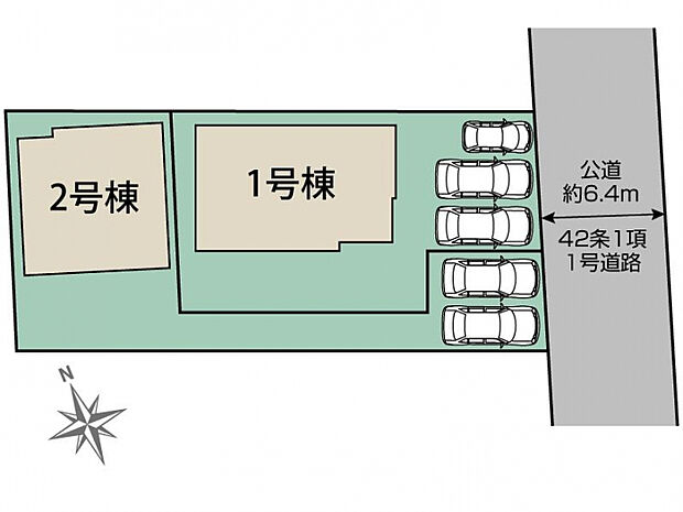 さいたま市桜区大久保領家4期2棟 区画図