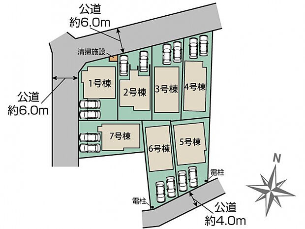 さいたま市緑区馬場2丁目7棟 区画図